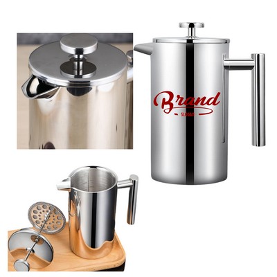 12 Oz. Stainless Steel French Press Coffee Maker